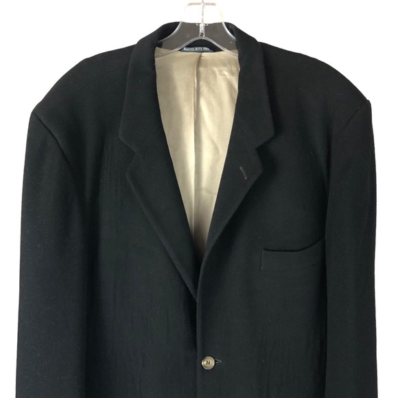 Men's Manuel Ritz Pipo Wool/Cashmere Black Single Breasted Blazer. Size 50 - Picture 3 of 16